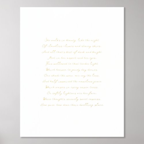 Minimalist Style Lyrics Print Song Lyrics Art  Foil Prints