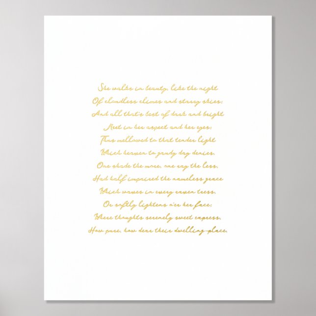 Minimalist Style Lyrics Print, Song Lyrics Art  Foil Prints (Front)