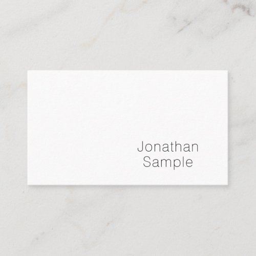 Minimalist Stylish Graphic Design Professional Business Card