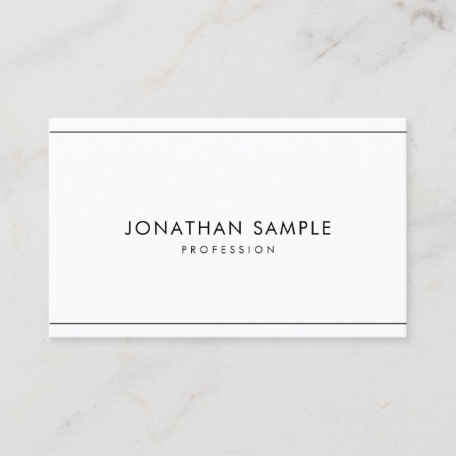 Minimalist Stylish Modern Professional Simple Business Card (Front)