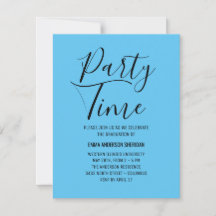 Minimalist Stylish Script Black & White Grad Party