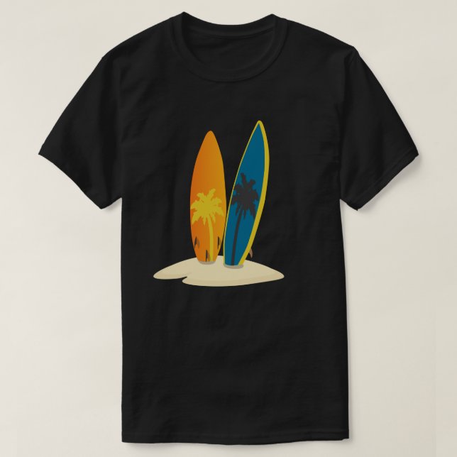 Minimalist Sun Sea  T-Shirt (Design Front)
