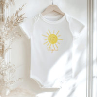 Minimalist sunflower baby shower