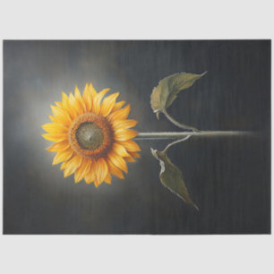 Minimalist Sunflower Painting Decoupage Tissue Paper