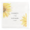 Minimalist sunflower wedding