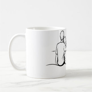 Minimalist Sunset Moment Line Art Coffee Mug