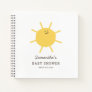 Minimalist Sunshine Baby Shower Guestbook Notebook