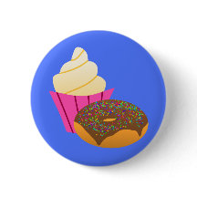Minimalist Sweets - Cupcake and Donut Cartoon