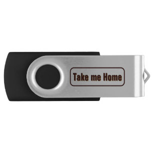 Minimalist "Take me Home" USB Flash Drive