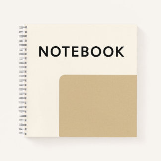 Minimalist Tan Notebook