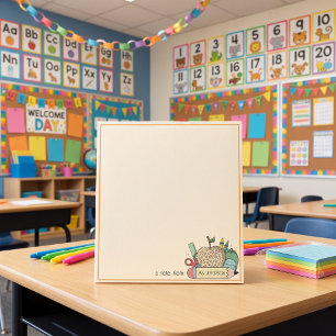 Minimalist Teacher appreciation retro pencil Notepad