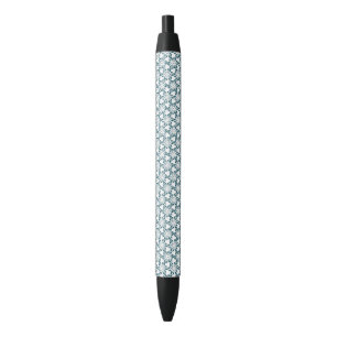 Minimalist Teal Octopus Tentacle Mandala Art Pen