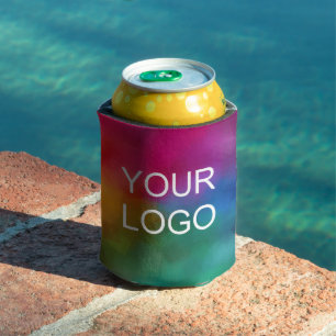 Minimalist Template Custom Business Company Logo Can Cooler