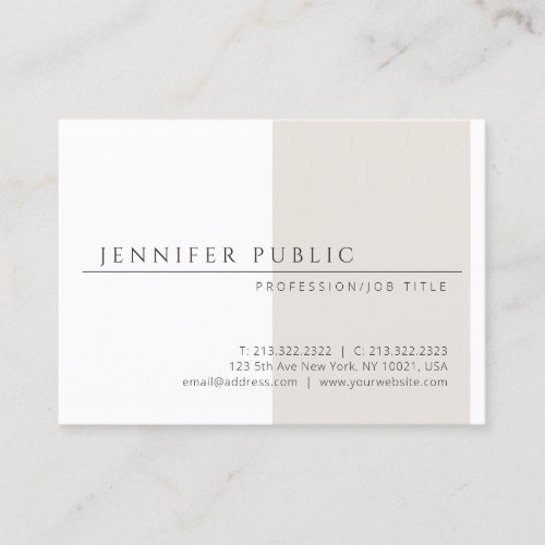 Minimalist Template Elegant Simple Professional Business Card