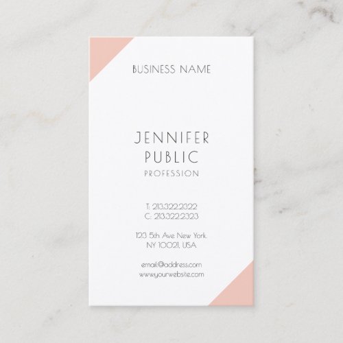 Minimalist Template Elegant Vertical Modern Business Card
