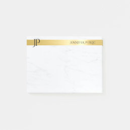 Minimalist Template Gold And Marble Elegant Modern Post-it Notes