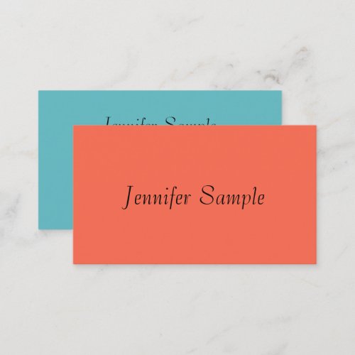 Minimalist Template Modern Elegant Professional Business Card