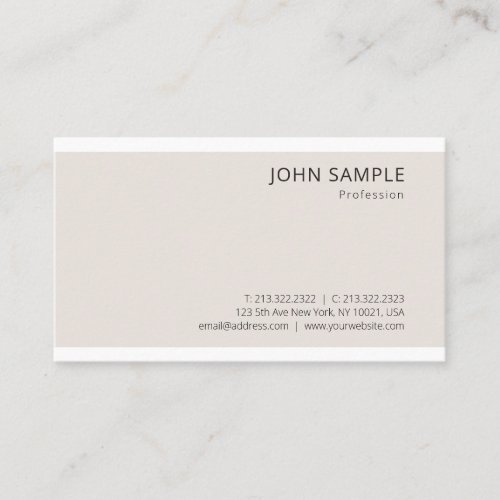 Minimalist Template Professional Elegant Cool Business Card