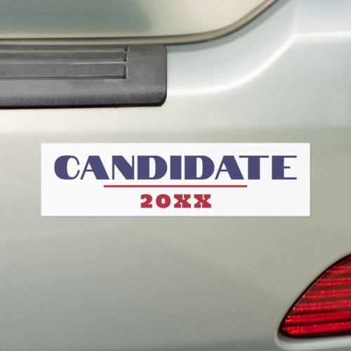 Minimalist Template  USA 2024 President Election Bumper Sticker