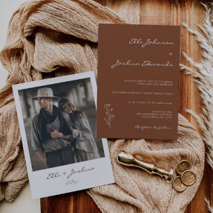 Southwest Boho New Mexico Earth Tones Terracotta Wedding Invitation Suite  with Wax Seal & Envelope Liner — Wedding Invitations + Stationery - Funky  Olive Design