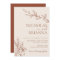 Minimalist Terracotta Burnt Orange Boho Wedding