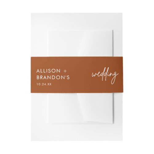 Minimalist Terracotta Burnt Orange Wedding Names I