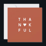 Minimalist Terracotta Photo Thanksgiving Holiday<br><div class="desc">Can be fully customized to suit your needs.

// Need help customizing your design? Got other ideas? Feel free to contact me (Zoe) directly.

// Background color and fonts can be changed to match your theme.</div>