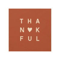 Minimalist Terracotta Photo Thanksgiving Holiday