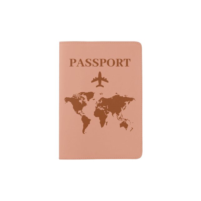 Minimalist Terracotta Travel Map Design Cover (Front)