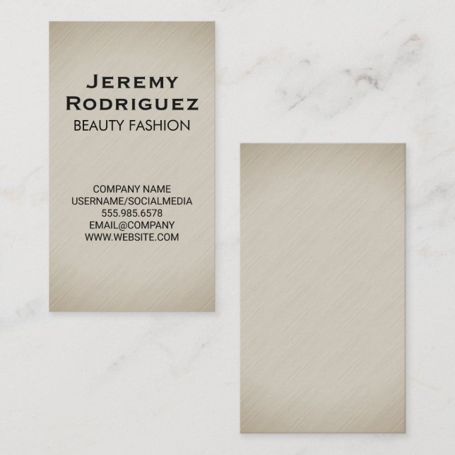 Minimalist Texture  Background Business Card (Front/Back)