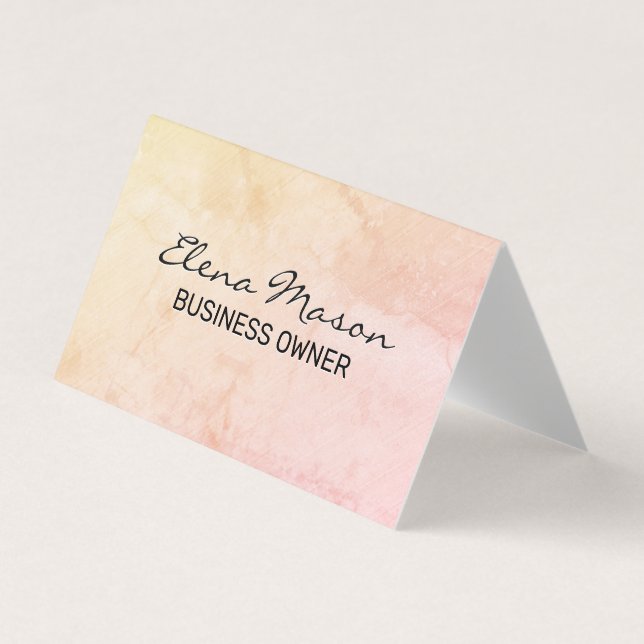 Minimalist Texture Business Card (Front)