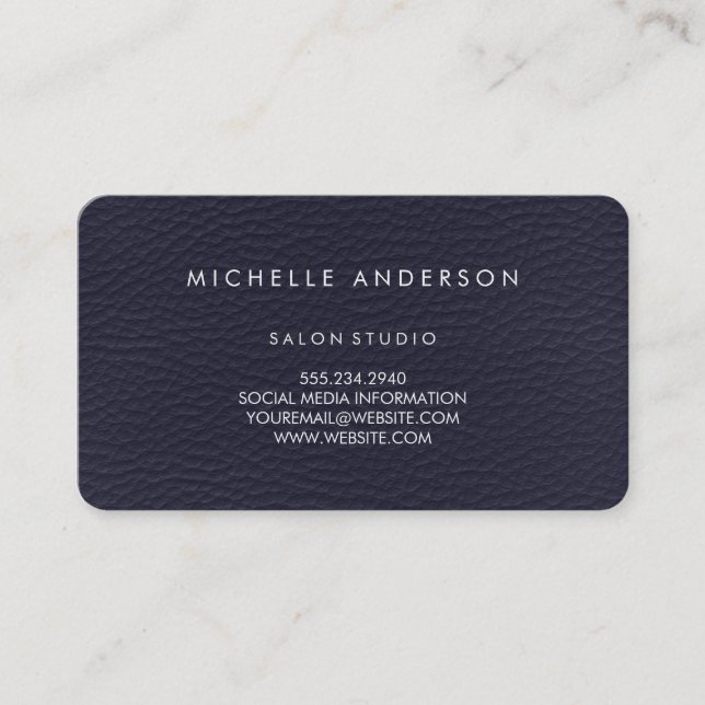 Minimalist Texture Business Card (Front)