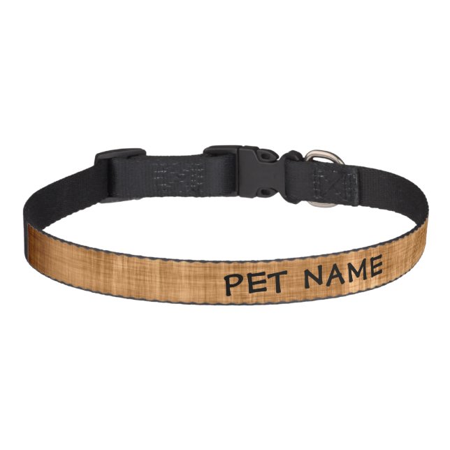 Minimalist Texture Customized Name Dog Collar (Front)