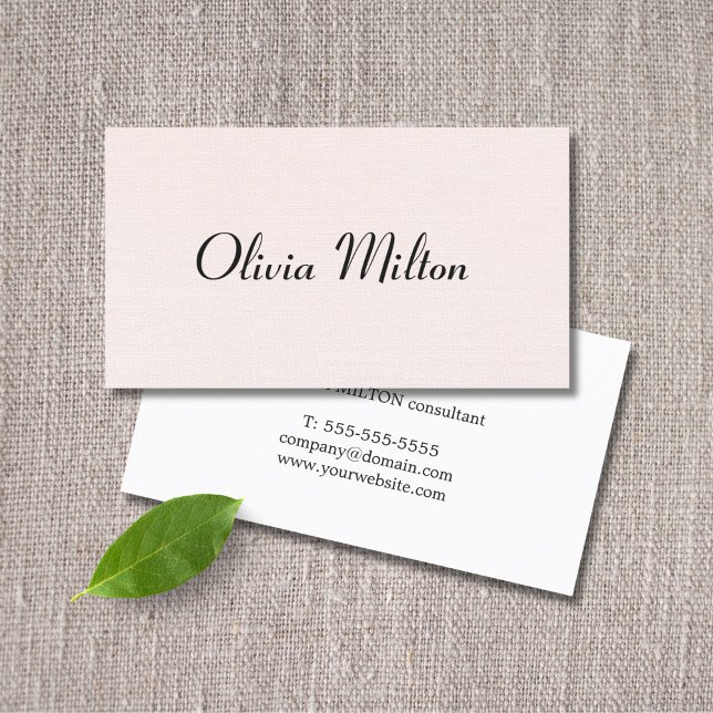 Minimalist Texture Pastel Bold Networking Business Card (Creator Uploaded)