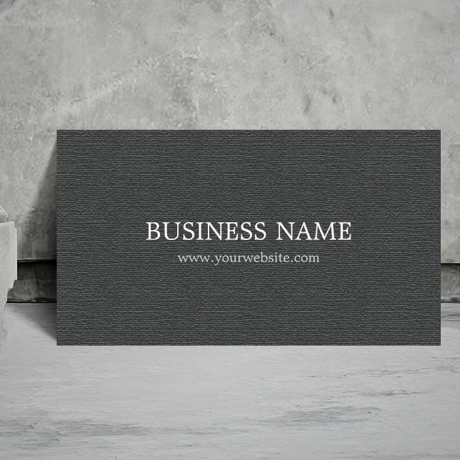 Minimalist Textured Gray Attorney Consultant Business Card (Creator Uploaded)