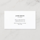 Minimalist Textured Grey Attorney Consultant Business Card (Back)