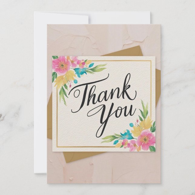 Minimalist Thank You Card (Front)
