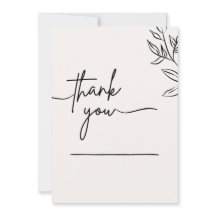 Minimalist Thank You Card | Elegant Thank You card