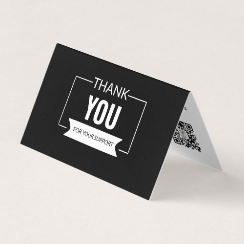 Minimalist thank you card for business