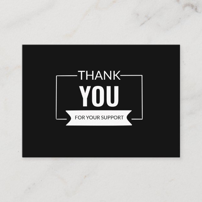 Minimalist thank you card for business (Front)