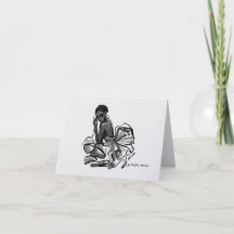 Minimalist Thank You Card/ Women Grateful Always