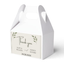 Minimalist Thank You Favor Box