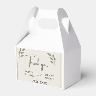 Minimalist Thank You Favor Box