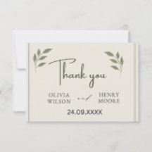 Minimalist Thank You Favor Box