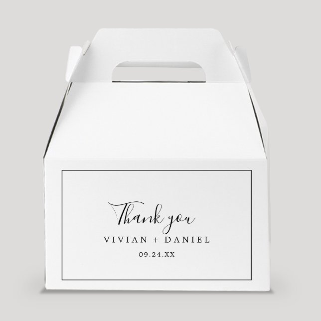 Minimalist Thank You Favor Boxes (Creator Uploaded)