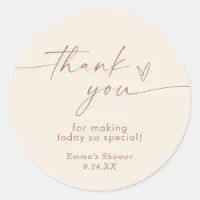 Minimalist Baby Shower Thank You Tags  Gender Neutral Baby Shower – Wild  Bloom Design Studio