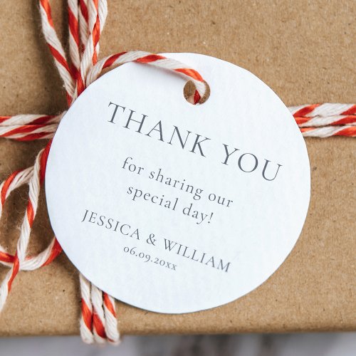 Minimalist Thank You Favor Tags