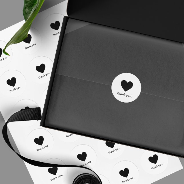 Minimalist Thank You Product Packaging Sticker (Creator Uploaded)