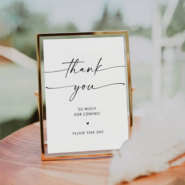 Minimalist Thank You Sign (Creator Uploaded)