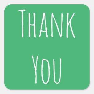 Minimalist Thank You Sticker